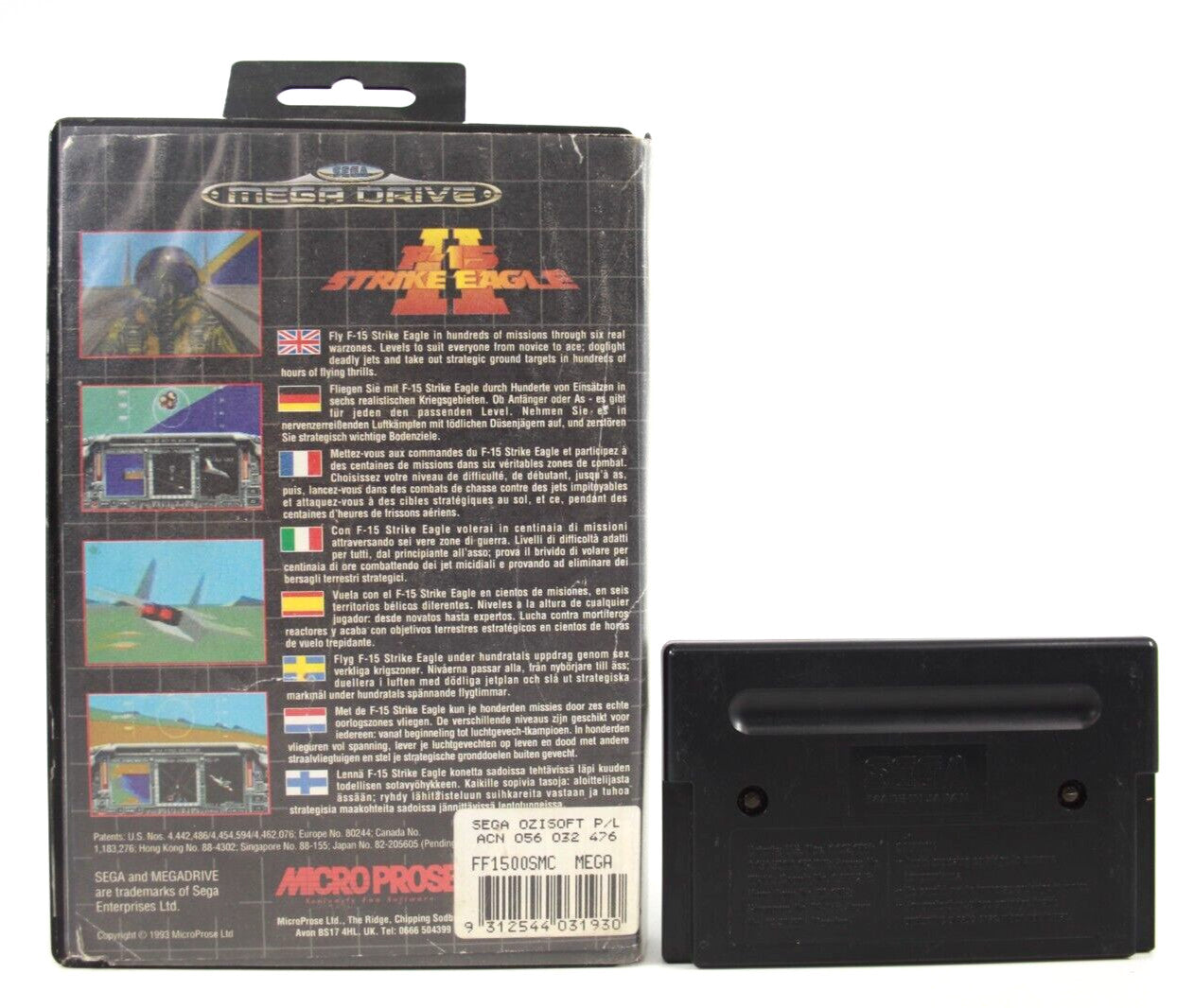 F-15 Strike Eagle II - SEGA Mega Drive [PAL] - WITH WARRANTY