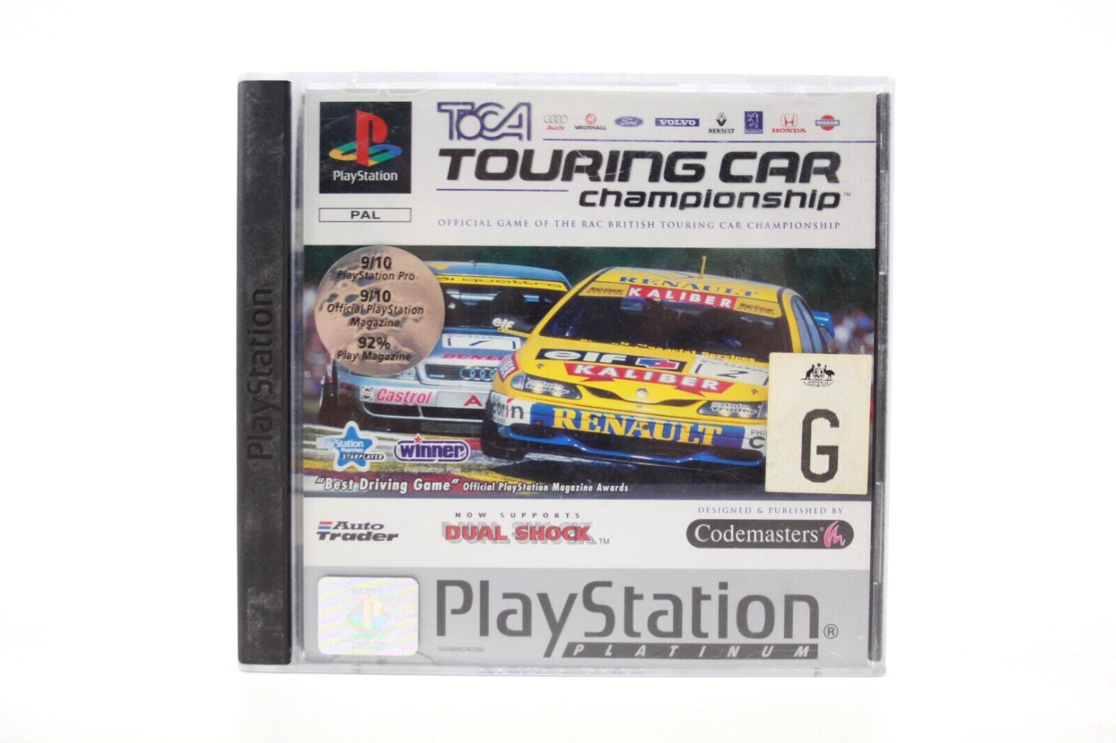 TOCA World Touring Cars [Platinum] - PlayStation 1 (PS1) [PAL] - WITH WARRANTY