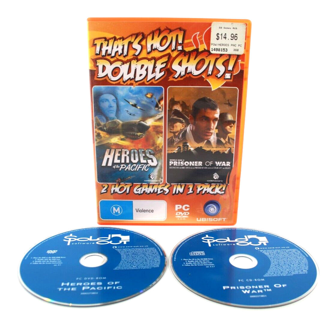 Heroes Of The Pacific + World War II Prisoner Of War - PC-DVD ROM [PAL]