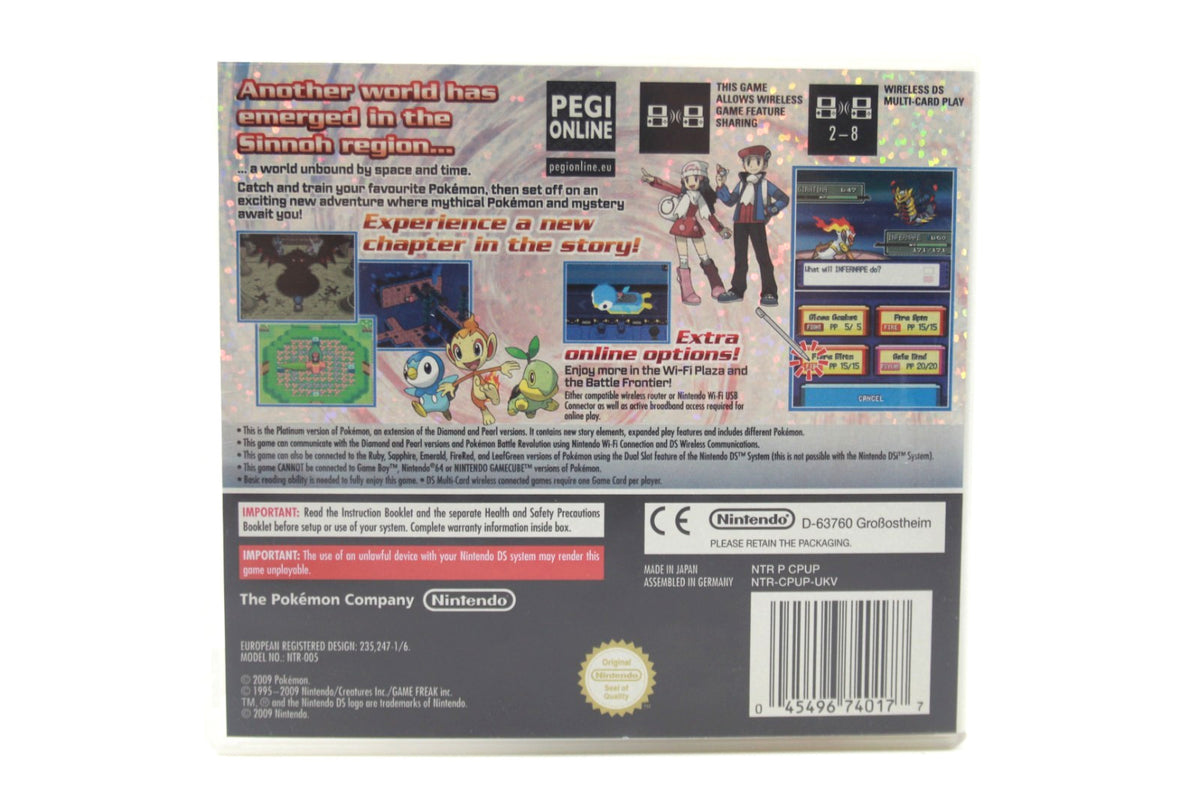 **GENUINE** Pokémon Platinum Version (Nintendo DS) - WITH WARRANTY