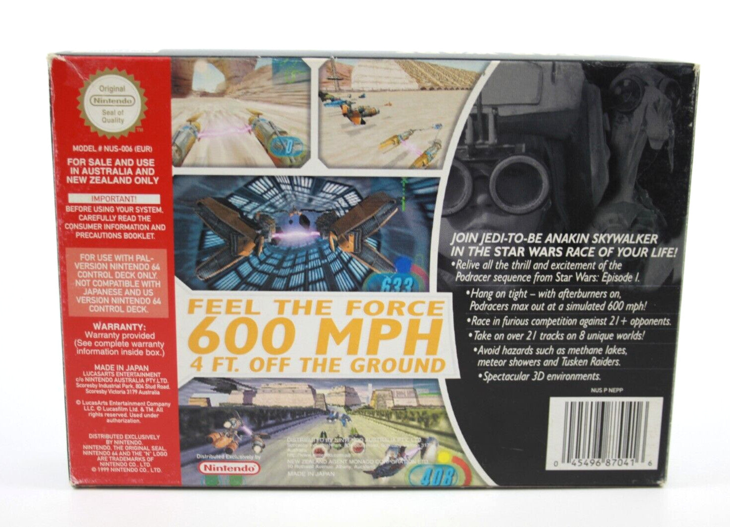 Star Wars Episode 1 Racer - Nintendo 64 (N64) [PAL] - WITH WARRANTY