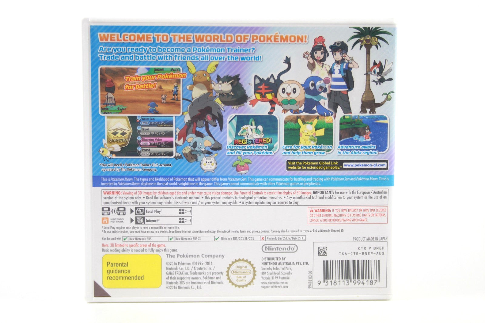 Pokémon Moon - Nintendo 3DS [PAL] - WITH WARRANTY