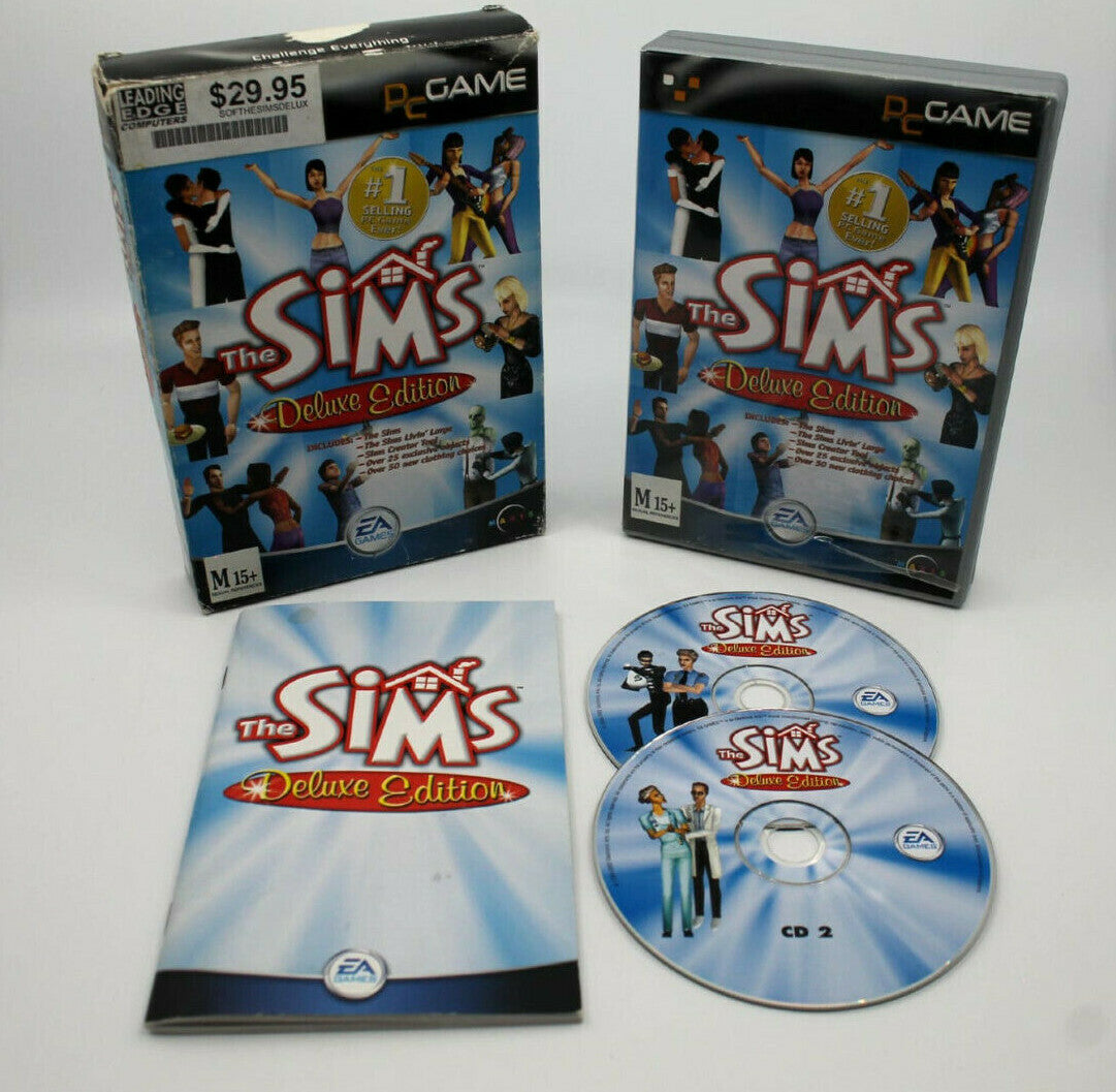 The Sims: Deluxe Edition game for PC/Windows - Small Box - Boxed