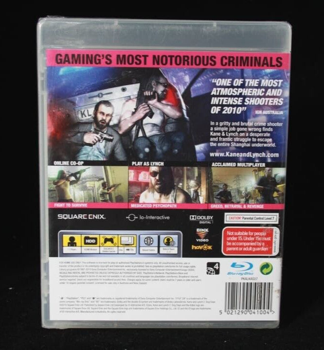 Kane And Lynch Dog Days 2 - PlayStation 3 (PS3) [PAL]  ***New & Sealed***