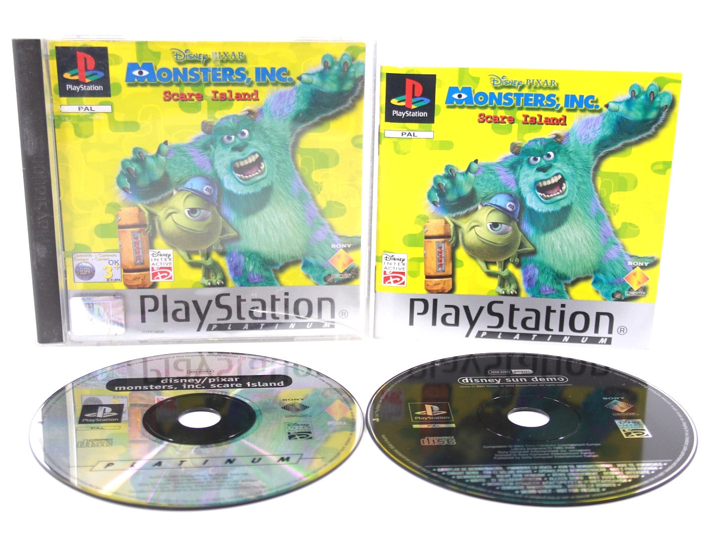 Monsters, Inc. Scare Island + Disney Sun Demo - PlayStation (PS1) [PAL] WARRANTY
