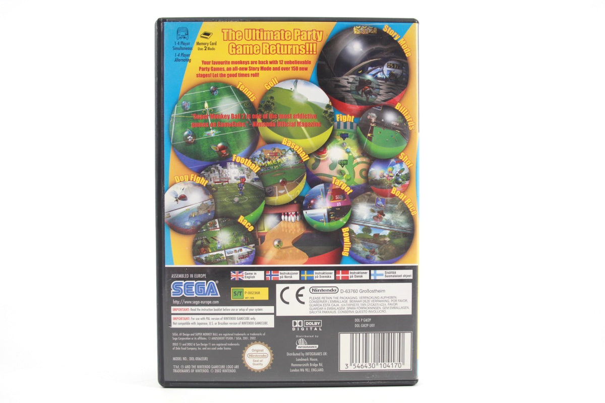 **MINT DISC** Super Monkey Ball 2 (GameCube) [PAL] - WITH WARRANTY
