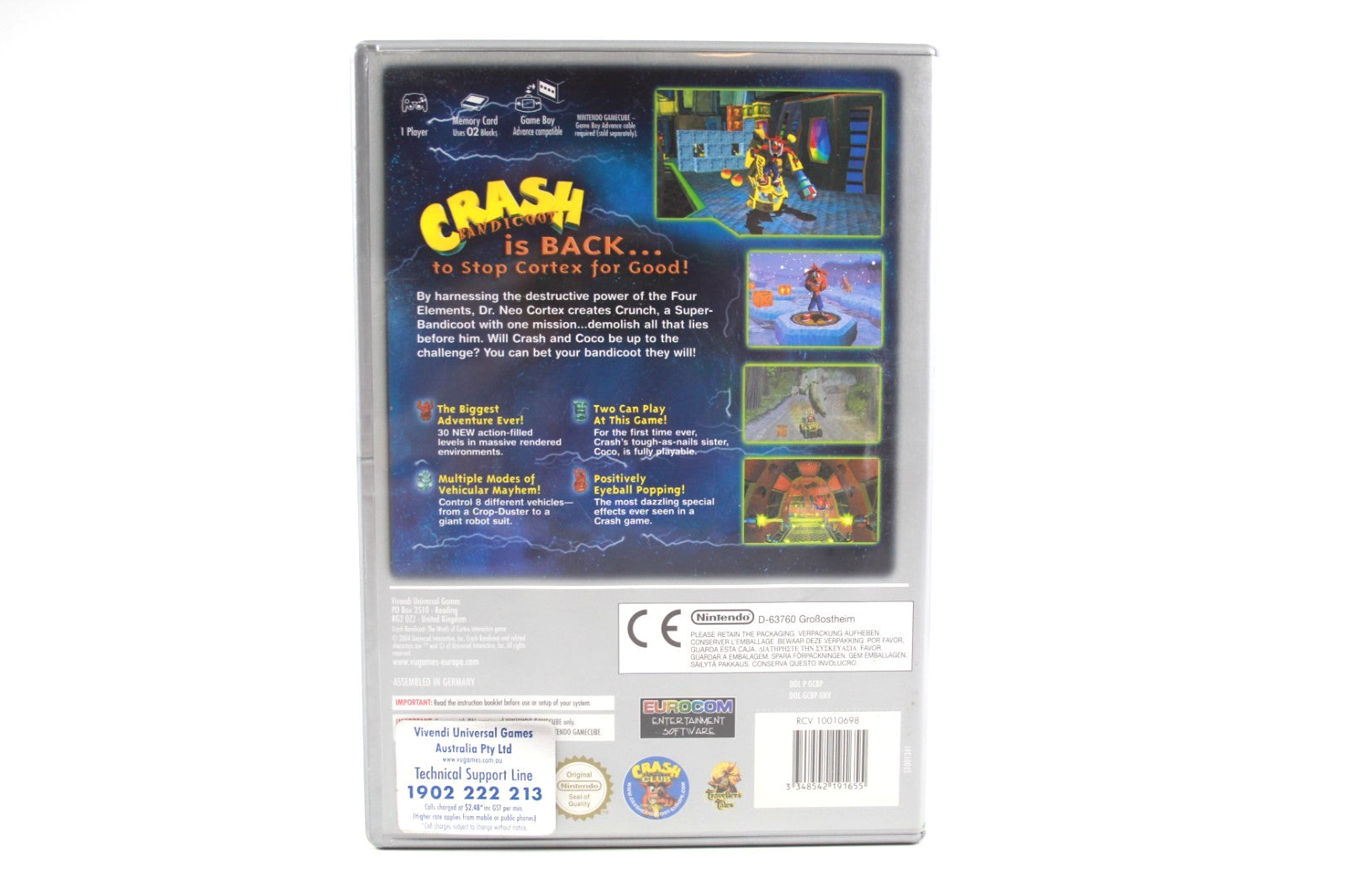 Crash Bandicoot: The Wrath of Cortex - Nintendo GameCube [PAL] - WITH WARRANTY