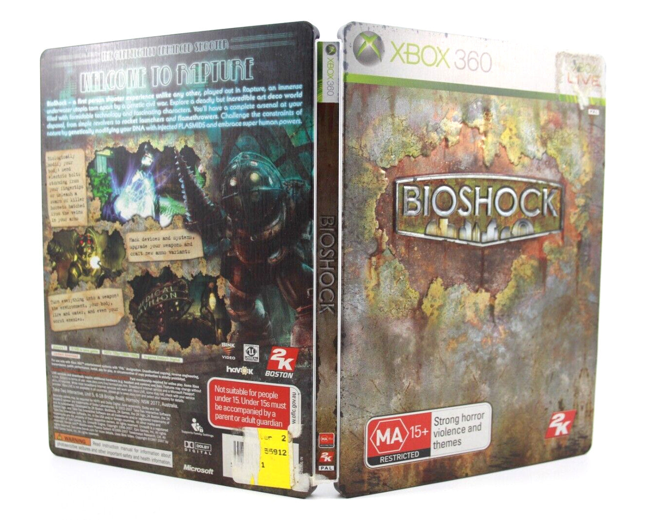 BioShock [Limited Edition Steel Book] - Xbox 360 [PAL] - WITH WARRANTY