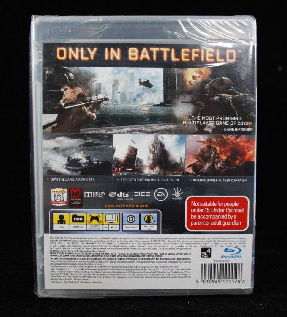 Battlefield 4 [BRAND NEW/SEALED] - PlayStation 3 (PS3) [PAL] - WITH WARRANTY