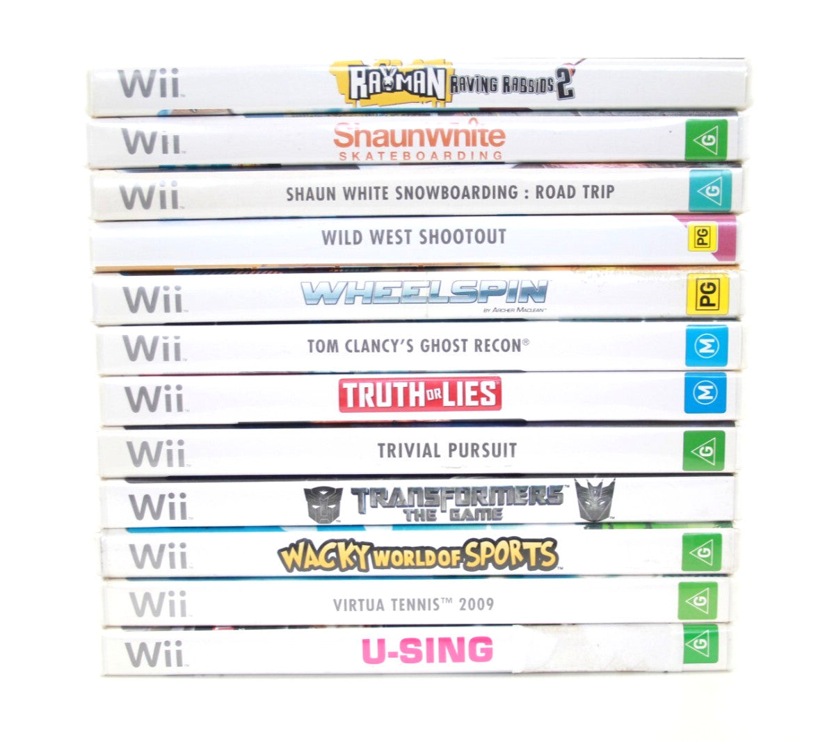 x12 Nintendo Wii Video Game Bundle Lot (12 Games)