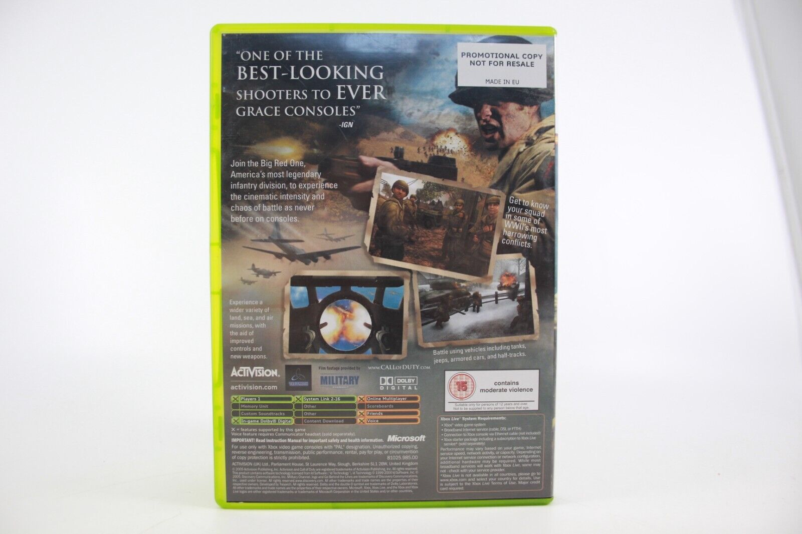 Call of Duty 2 Big Red One- PROMO COPY (Xbox Original) [PAL] - WITH WARRANTY