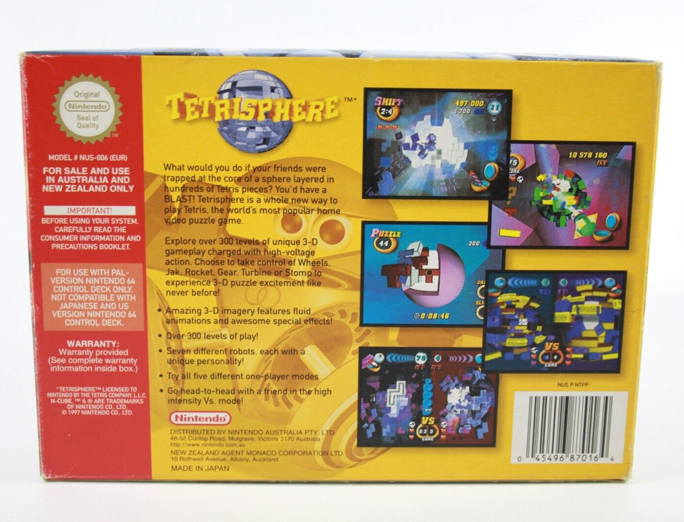 Tetrisphere - Nintendo 64 (N64) [PAL] - WITH WARRANTY