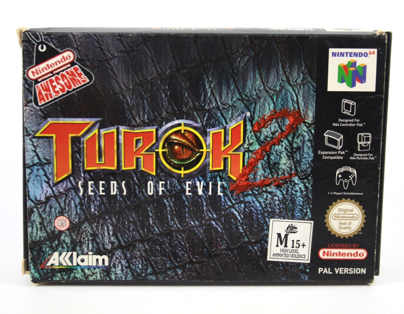 Turok 2: Seeds of Evil - Nintendo 64 (N64) [PAL] WITH WARRANTY