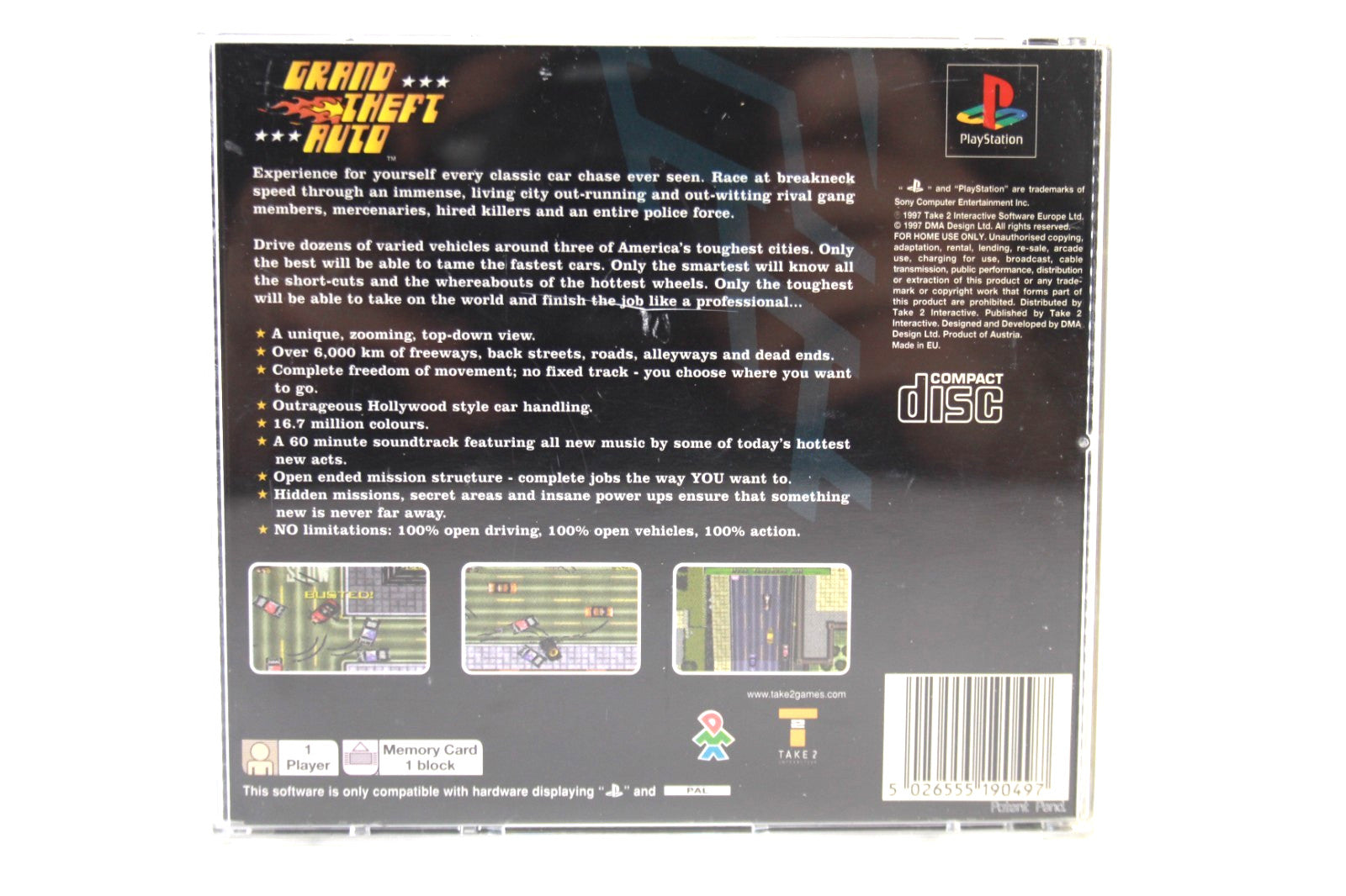 Grand Theft Auto - PlayStation 1 (PS1) [PAL] - WITH WARRANTY