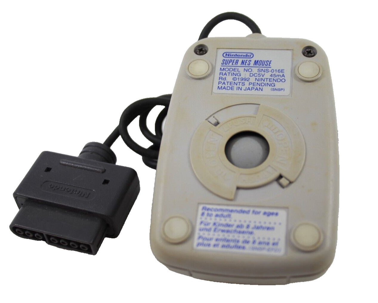 Genuine, Official SNES Mouse Controller For Mario Paint [SNS-016E] *Cosmetic*