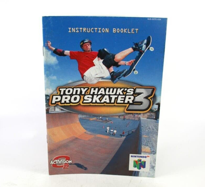 Tony Hawk's Pro Skater 3 USA - Nintendo 64 (N64) ***Manual Only***