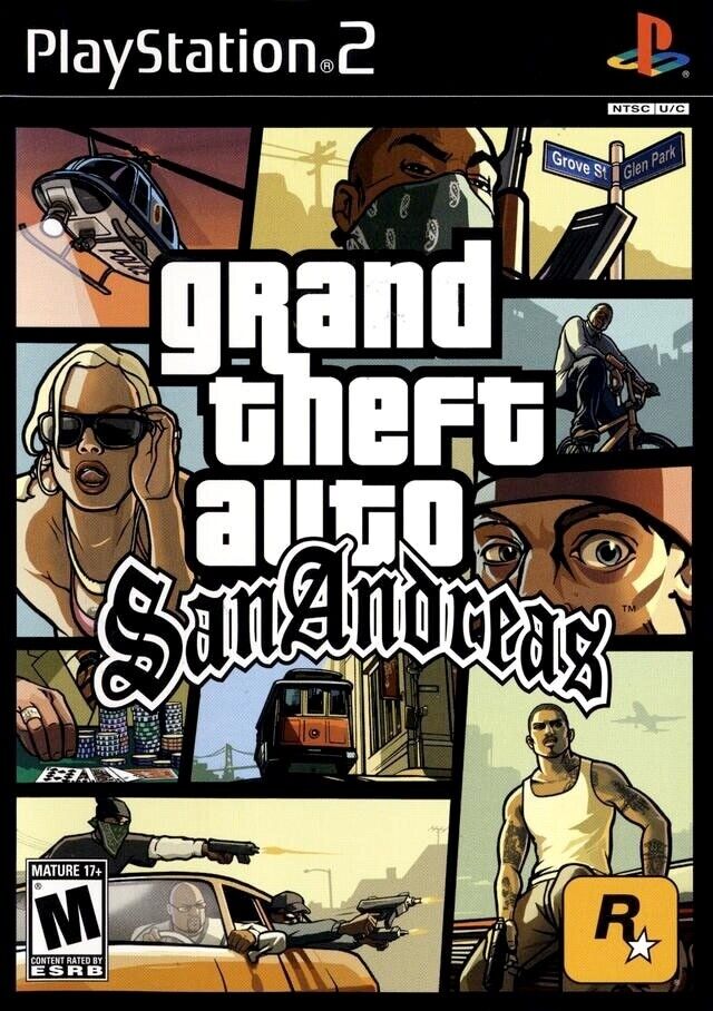 Grand Theft Auto: San Andreas [DISC ONLY] (PS2) [PAL] - WITH WARRANTY