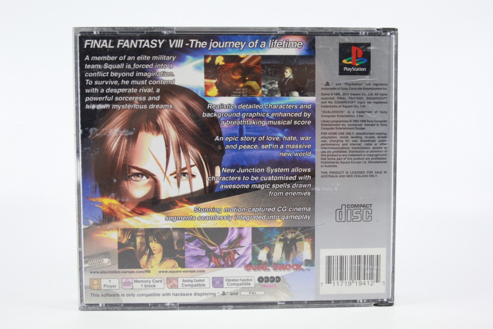Final Fantasy VIII - PlayStation 1 (PS1) [PAL] - WITH WARRANTY