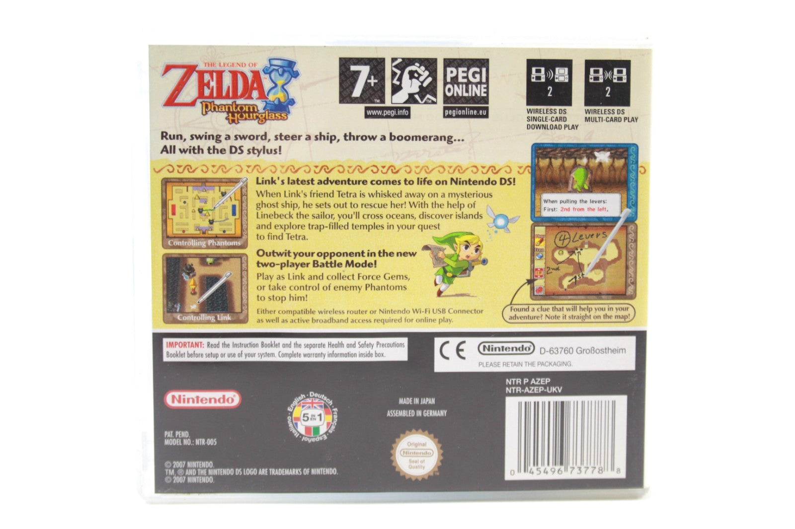 The Legend of Zelda: Phantom Hourglass - Nintendo DS [PAL] - WITH WARRANTY