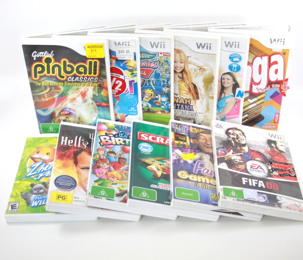 x12 Nintendo Wii Video Game Bundle Lot (12 Games)