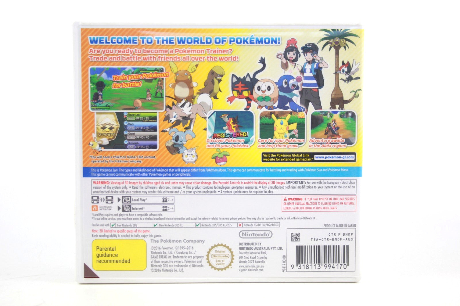 Pokémon Sun - Nintendo 3DS [PAL] - WITH WARRANTY