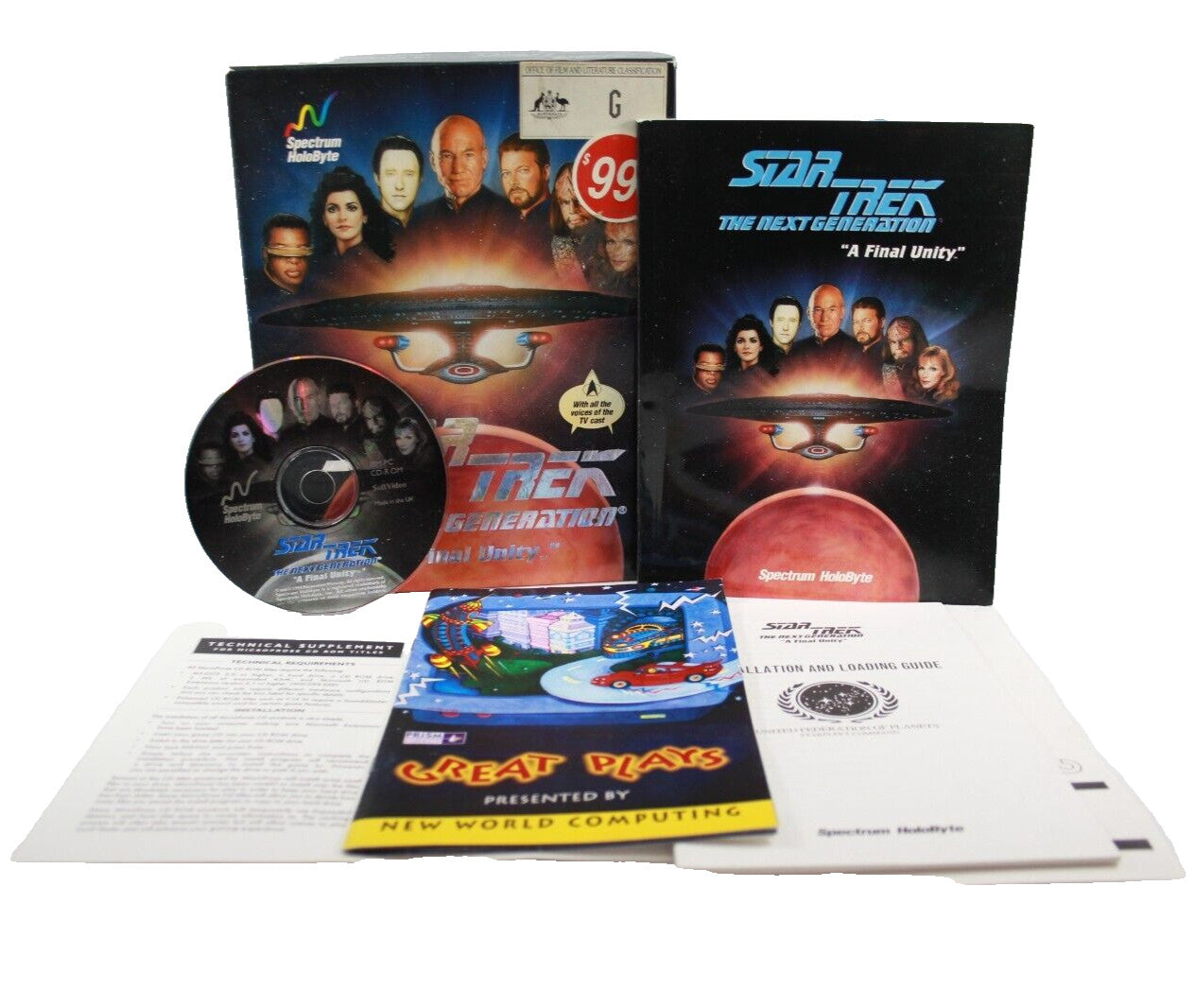 Star Trek: The Next Generation A Final Unity BIG BOX PC - PC CD-ROM