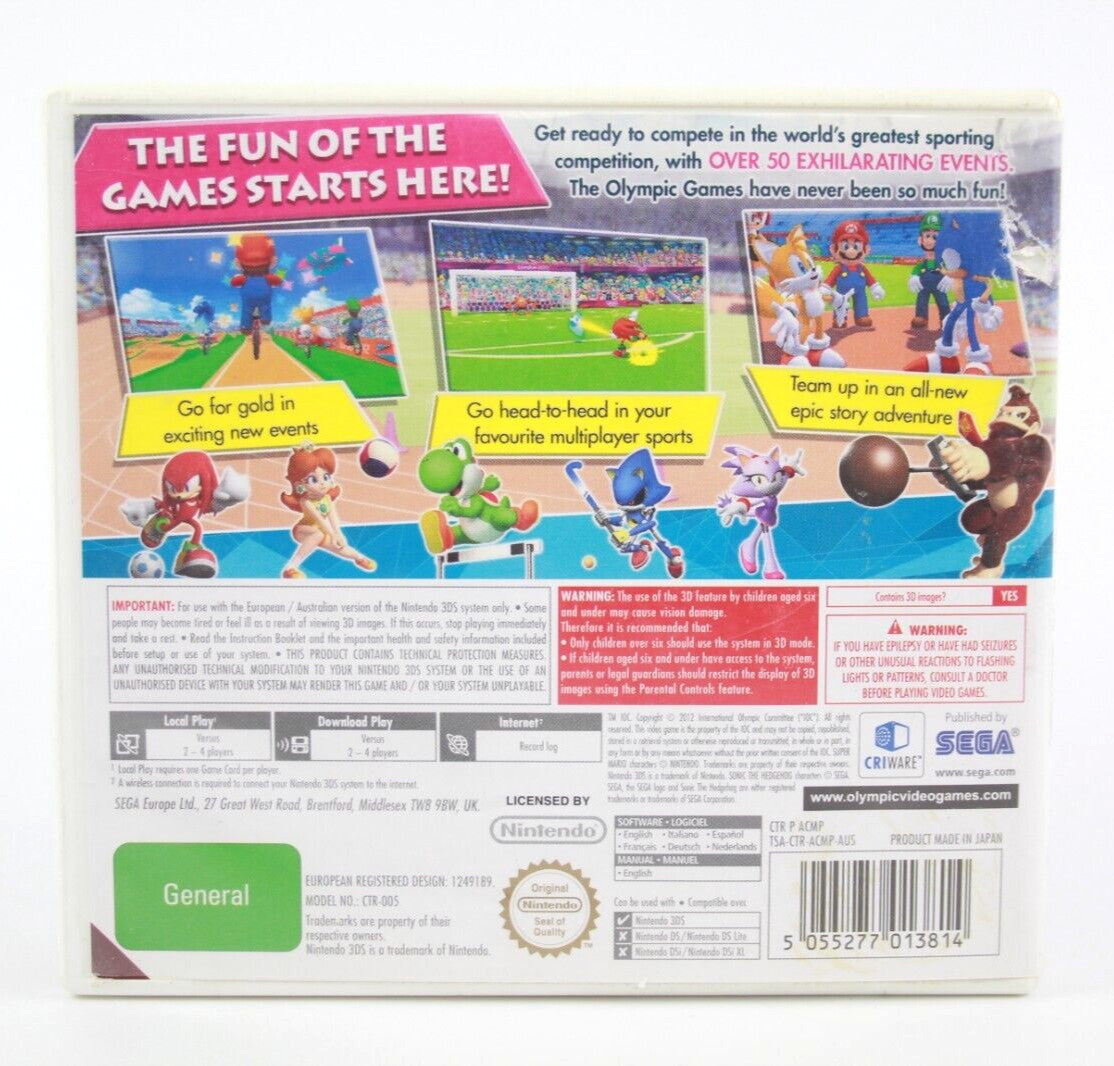 Mario & Sonic At The London 2012 Olympic Games - Nintendo 3DS [PAL]