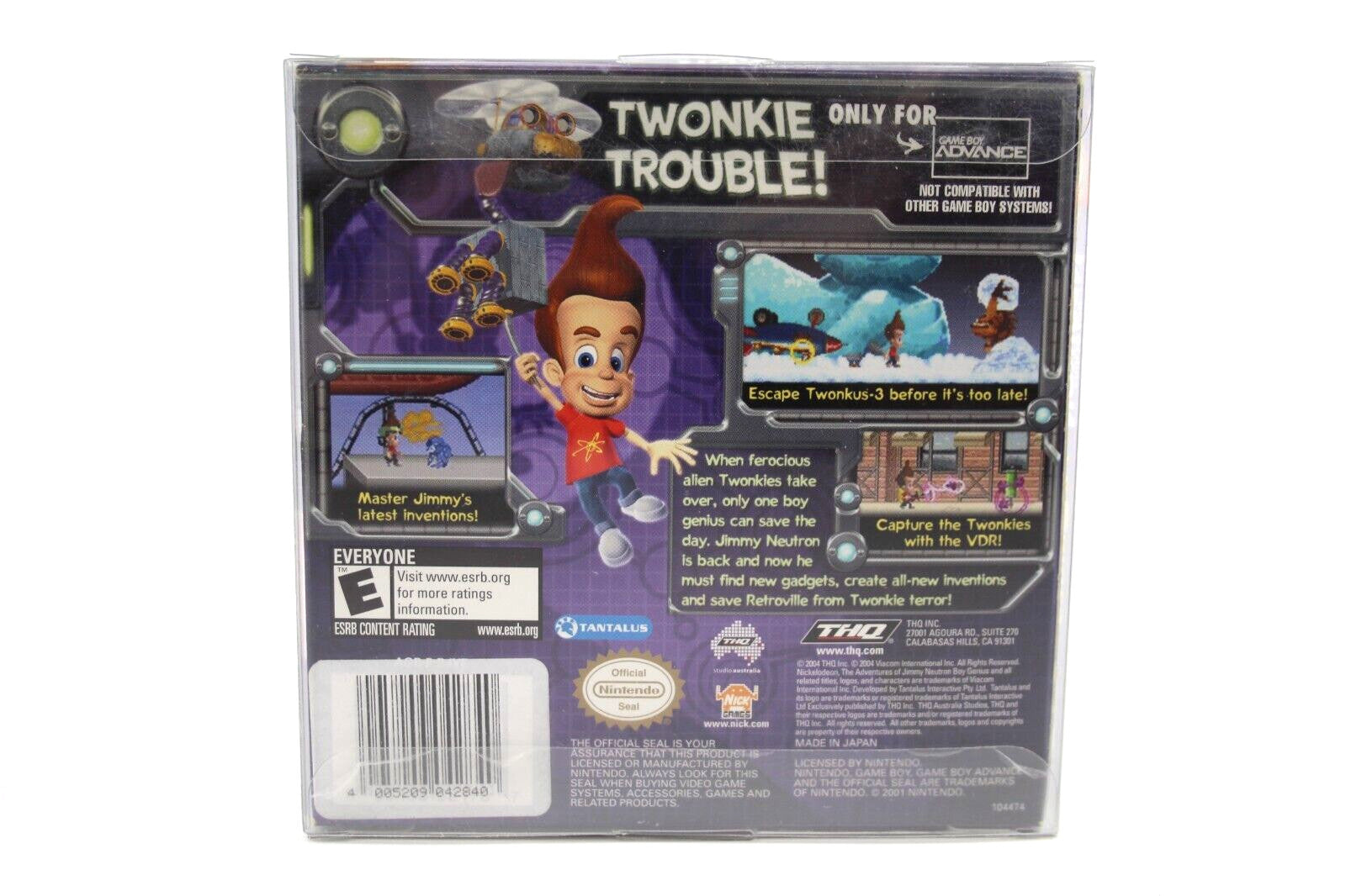 Jimmy Neutron: Boy Genius: Attack of the Twonkies - Nintendo Game Boy (GBA)