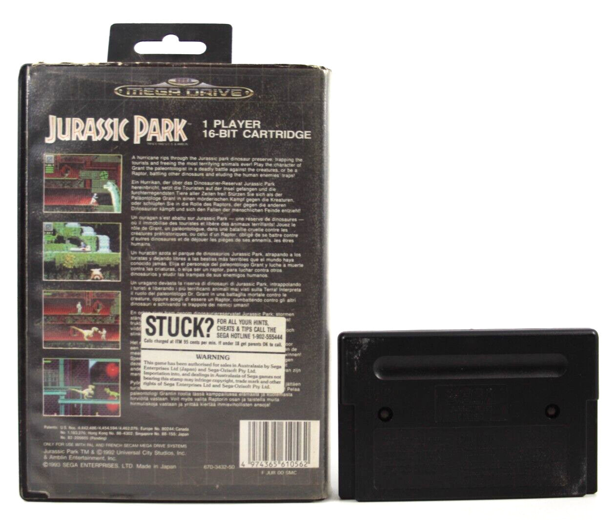 Jurassic Park - SEGA Genesis [NTSC-U] - WITH WARRANTY