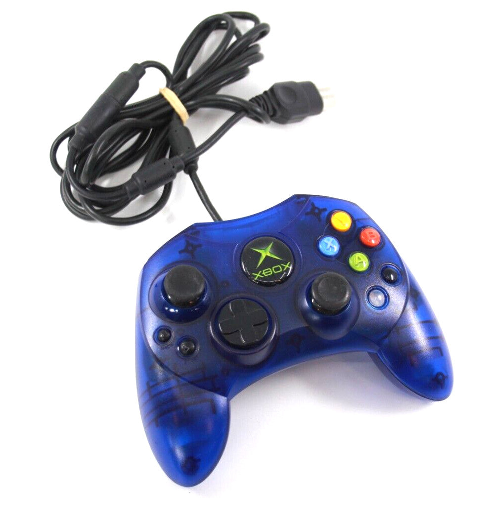 Genuine, Official Xbox Original Wired Controller S (Transparent Blue) 🎮