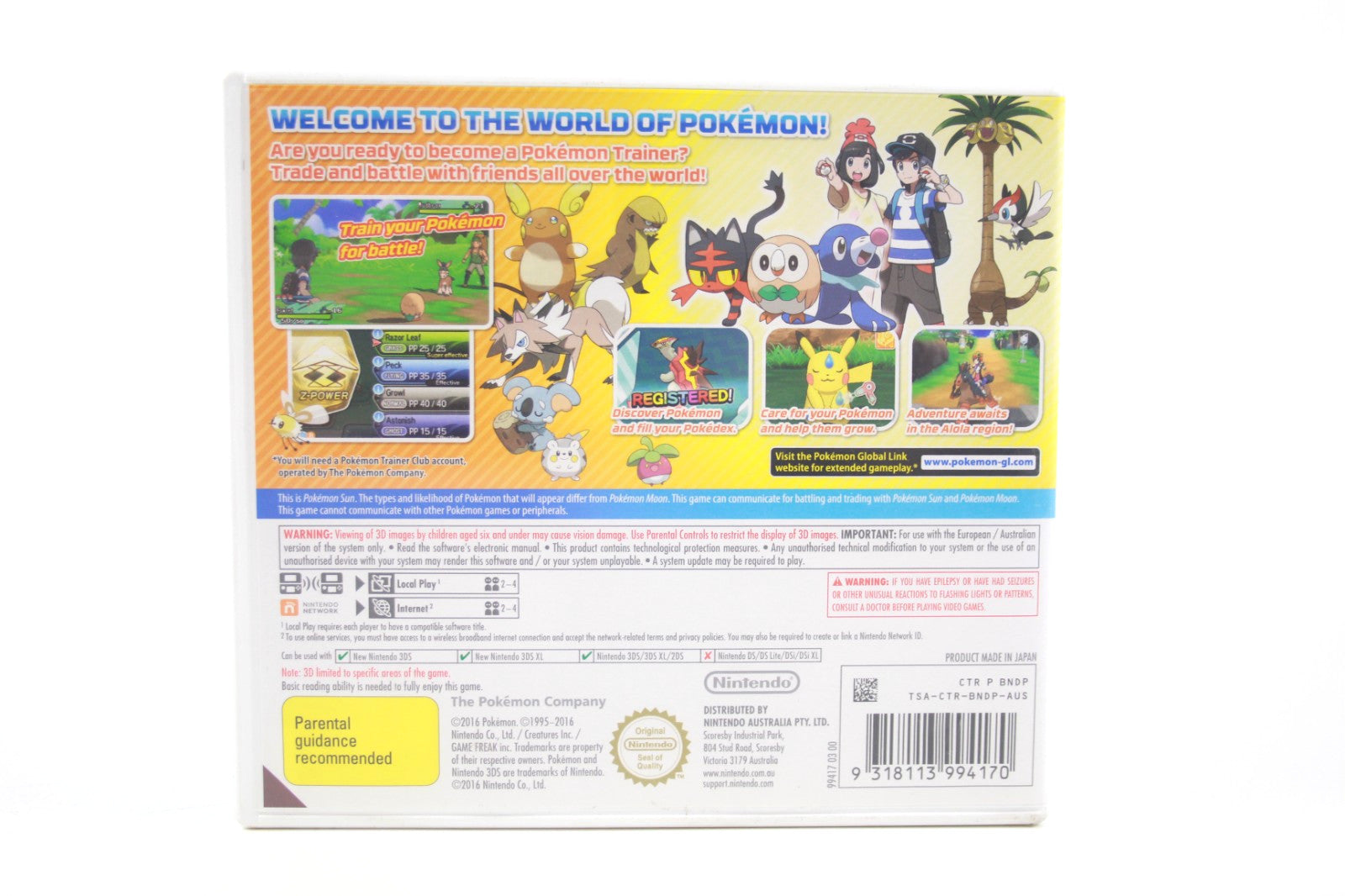 Pokémon Sun - Nintendo 3DS [PAL] - WITH WARRANTY