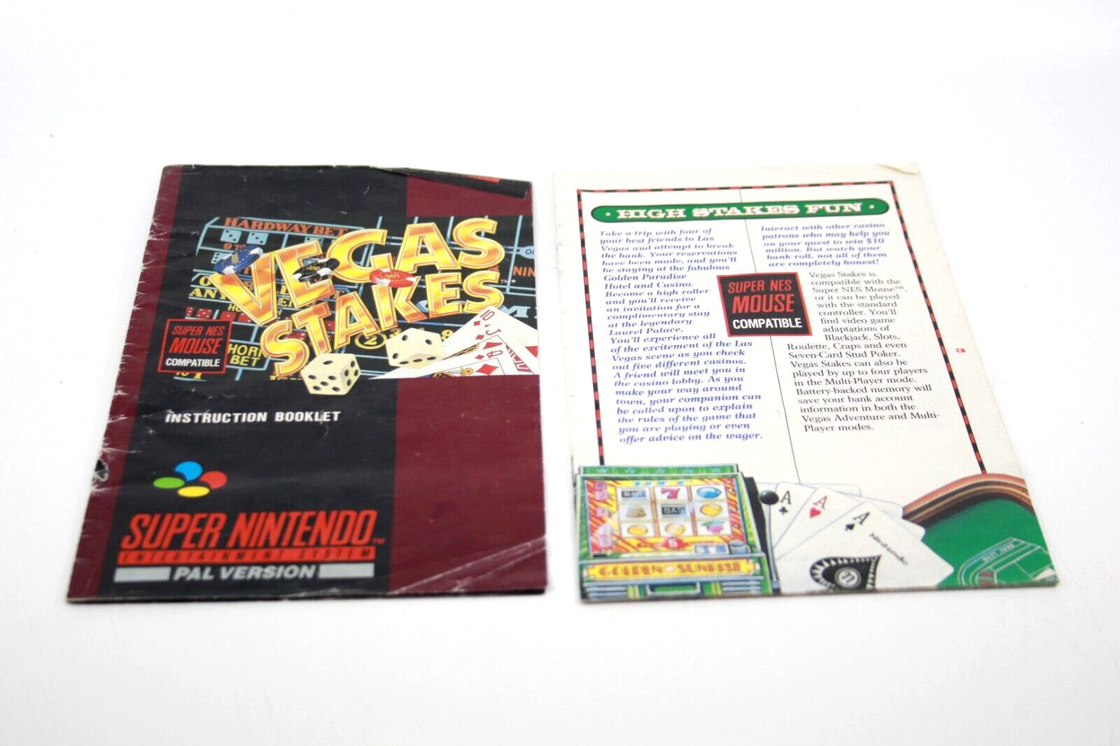 Vegas Stakes - Super Nintendo (SNES) [PAL] - WITH WARRANTY