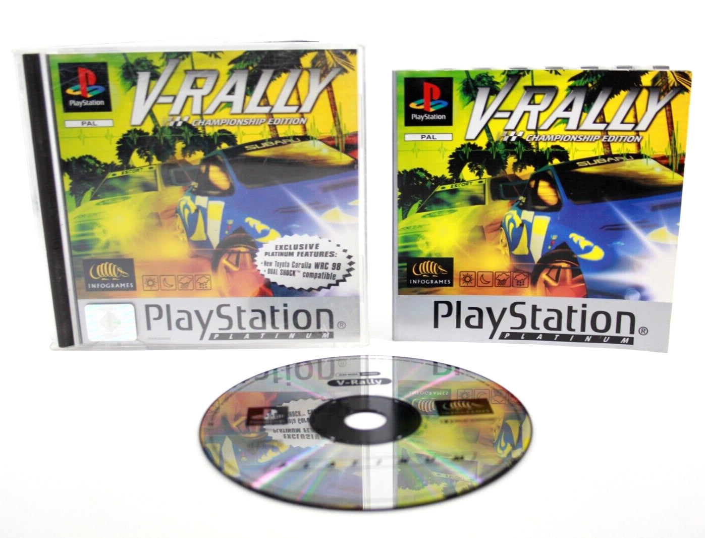 V-Rally [Platinum] - PlayStation 1 (PS1) [PAL] - WITH WARRANTY
