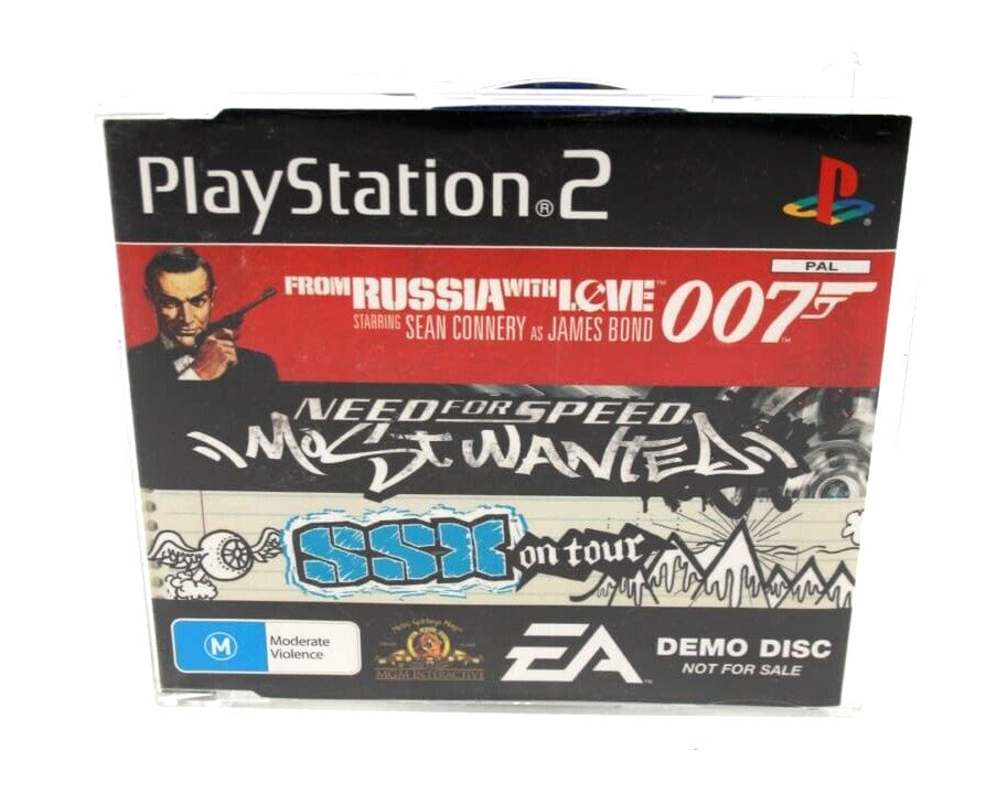 Sony PlayStation 2 (PS2) Demo Disc - 007, NFS Most Wanted, SSX On Tour [PAL]