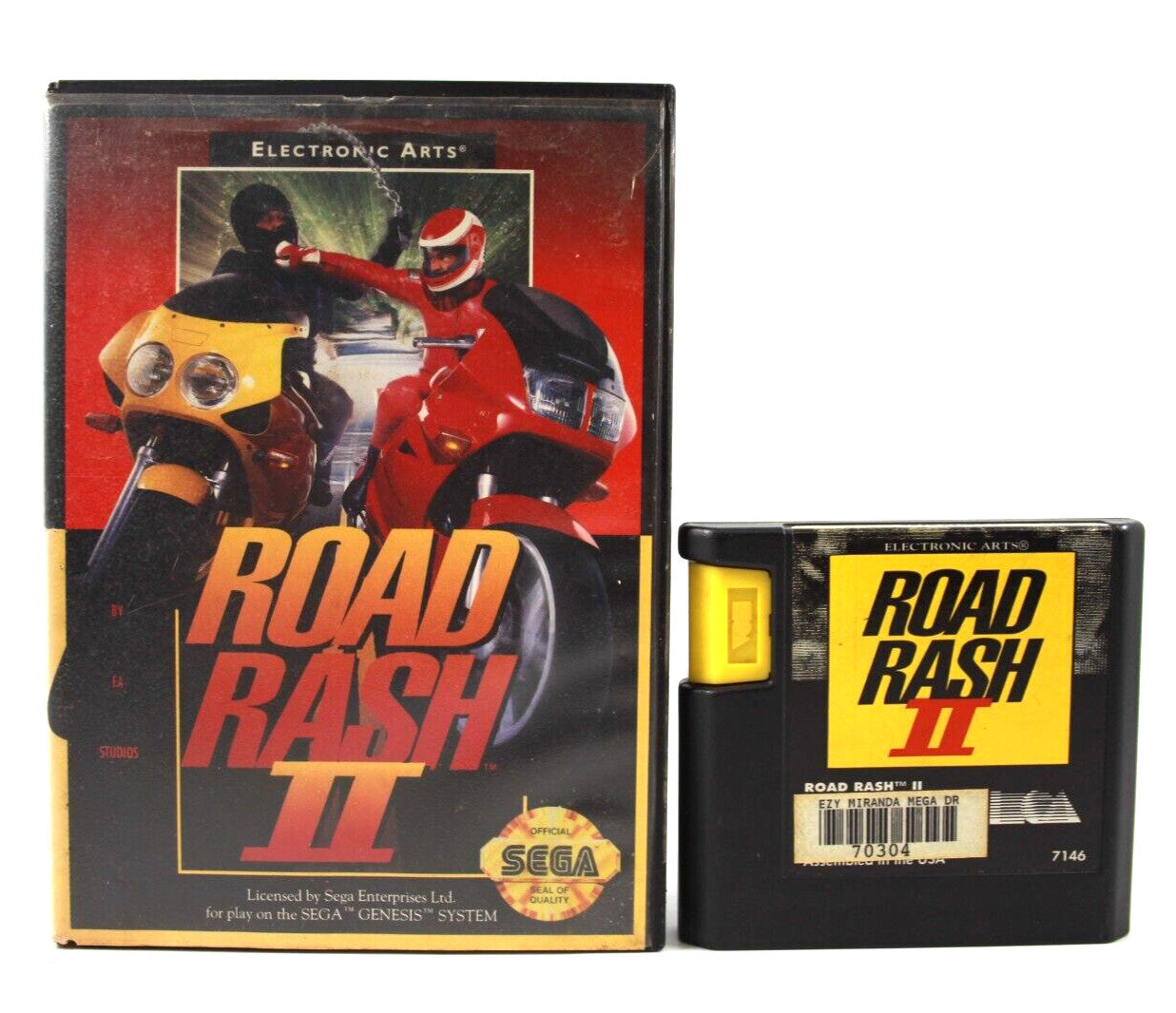 Road Rash II - SEGA Genesis [NTSC-U] - WITH WARRANTY