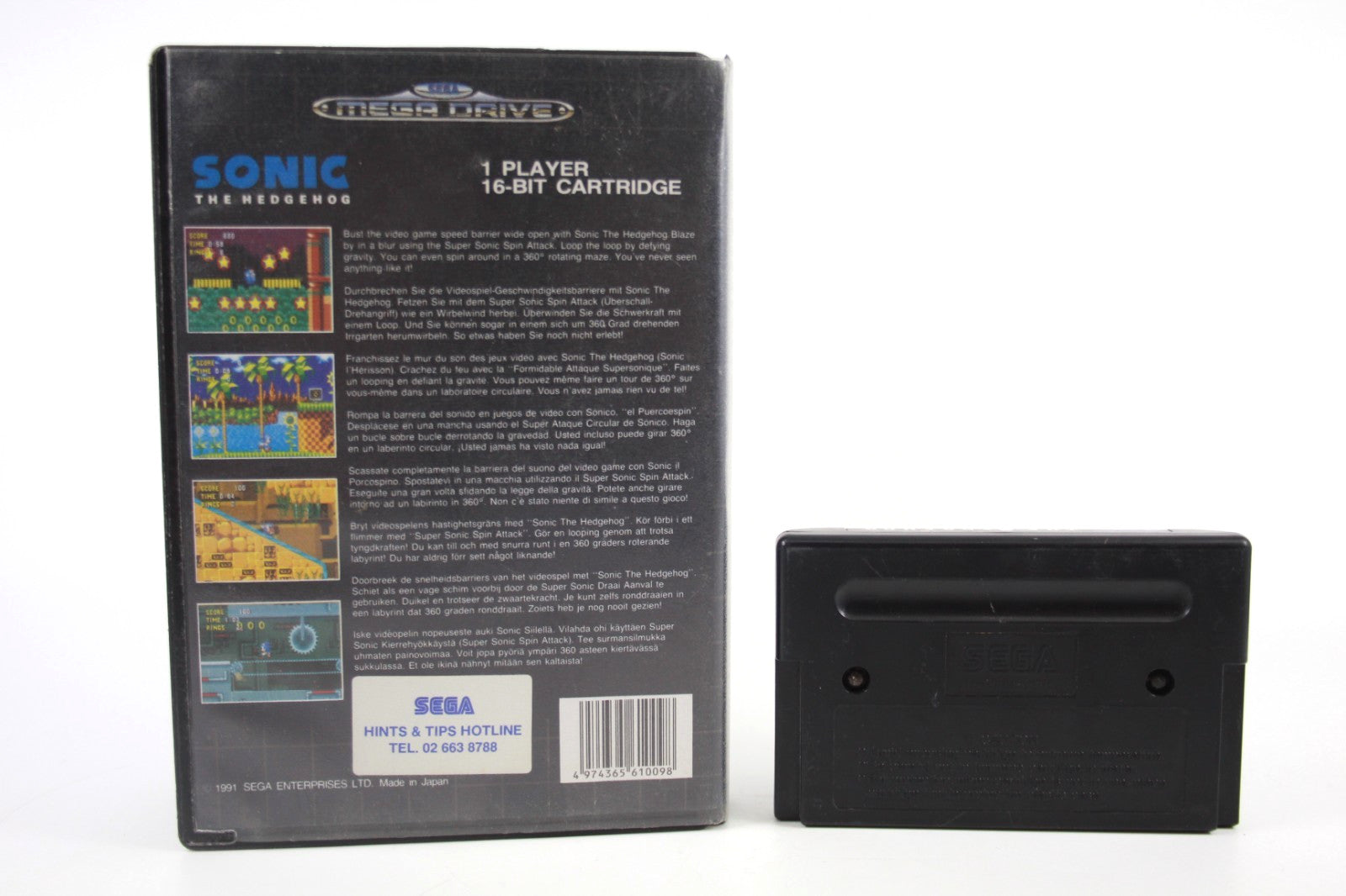 Sonic the Hedgehog - SEGA Mega Drive [PAL] - WITH WARRANTY