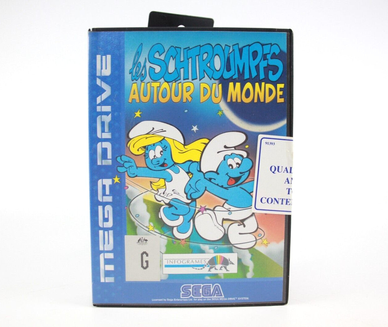 The Smurfs - Les Schtroumpfs Autour Du Monde. - SEGA Mega Drive [PAL] - WARRANTY