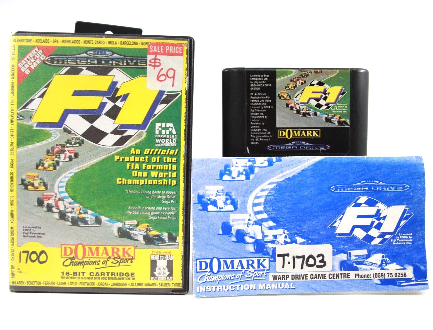 F1 - SEGA Mega Drive [PAL] - WITH WARRANTY