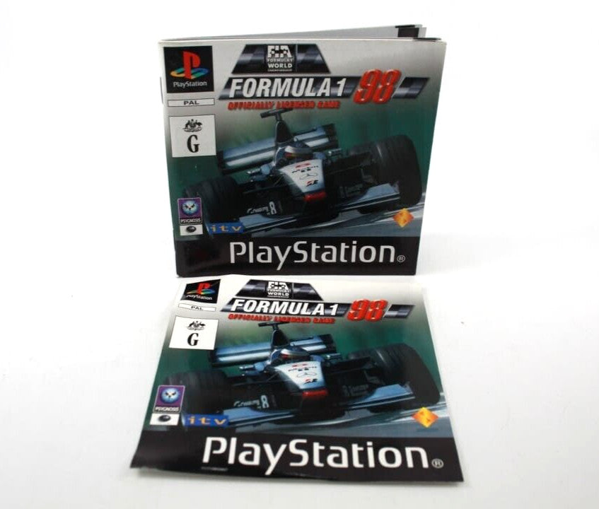 Formula 1 98 - PlayStation (PS1) ***Manual Only***