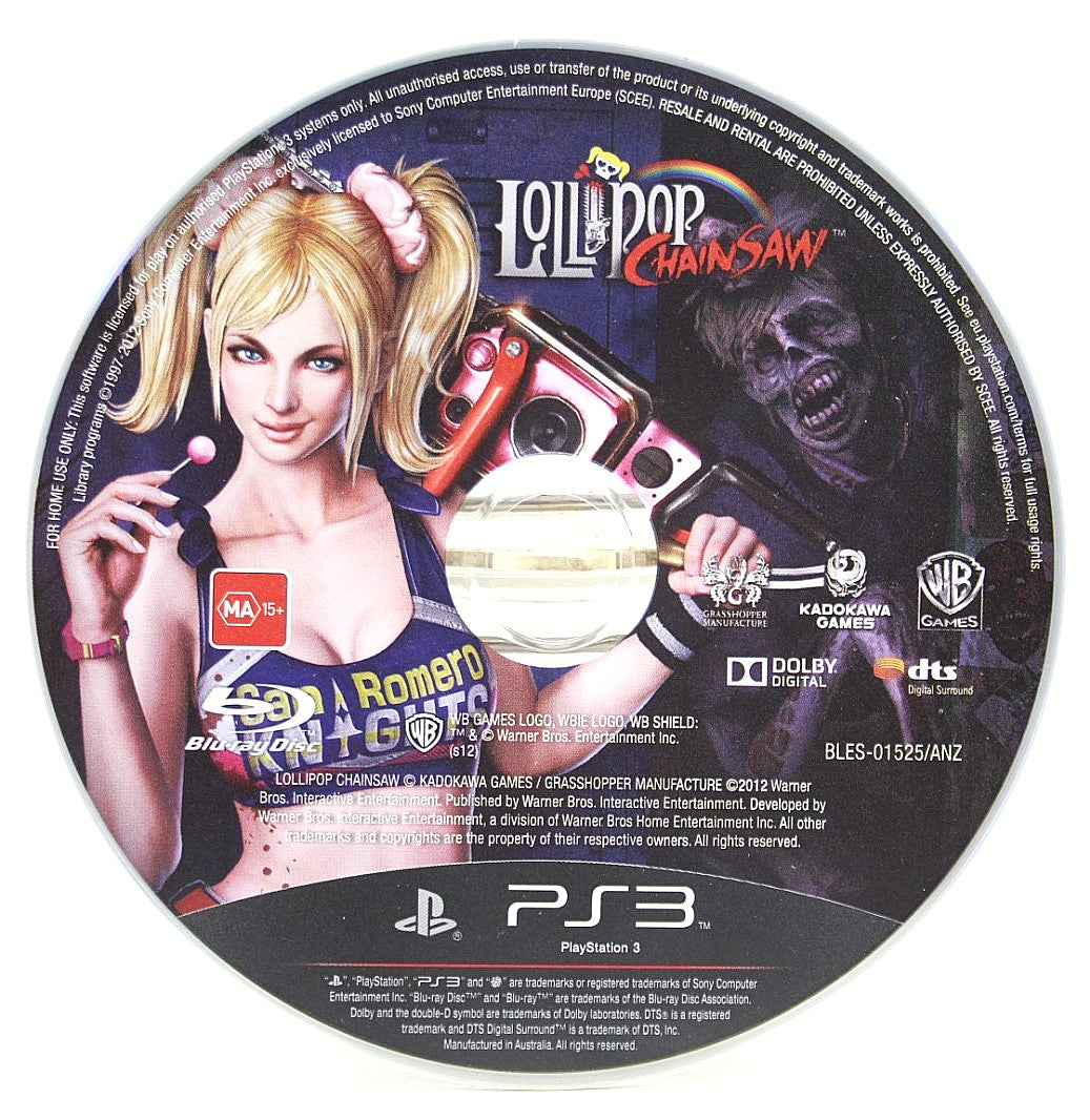 Lollipop Chainsaw [DISC ONLY] - PlayStation 3 (PS3) [PAL] - WITH WARRANTY