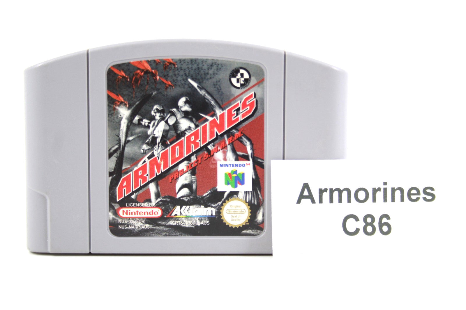 Armorines: Project Swarm [CART ONLY] - Nintendo 64 (N64) [PAL] - WITH WARRANTY
