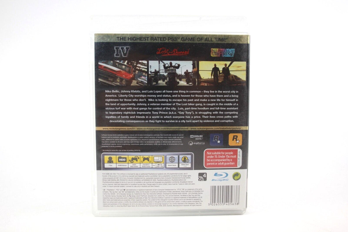 Grand Theft Auto IV: The Complete Edition - PlayStation 3 (PS3) [PAL] WARRANTY