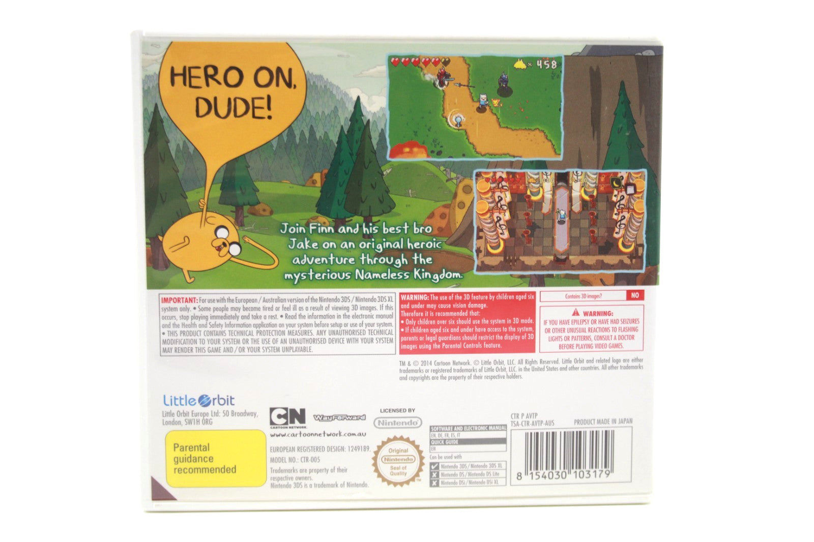 Adventure Time The Secret of the Nameless Kingdom - Nintendo 3DS [PAL] WARRANTY
