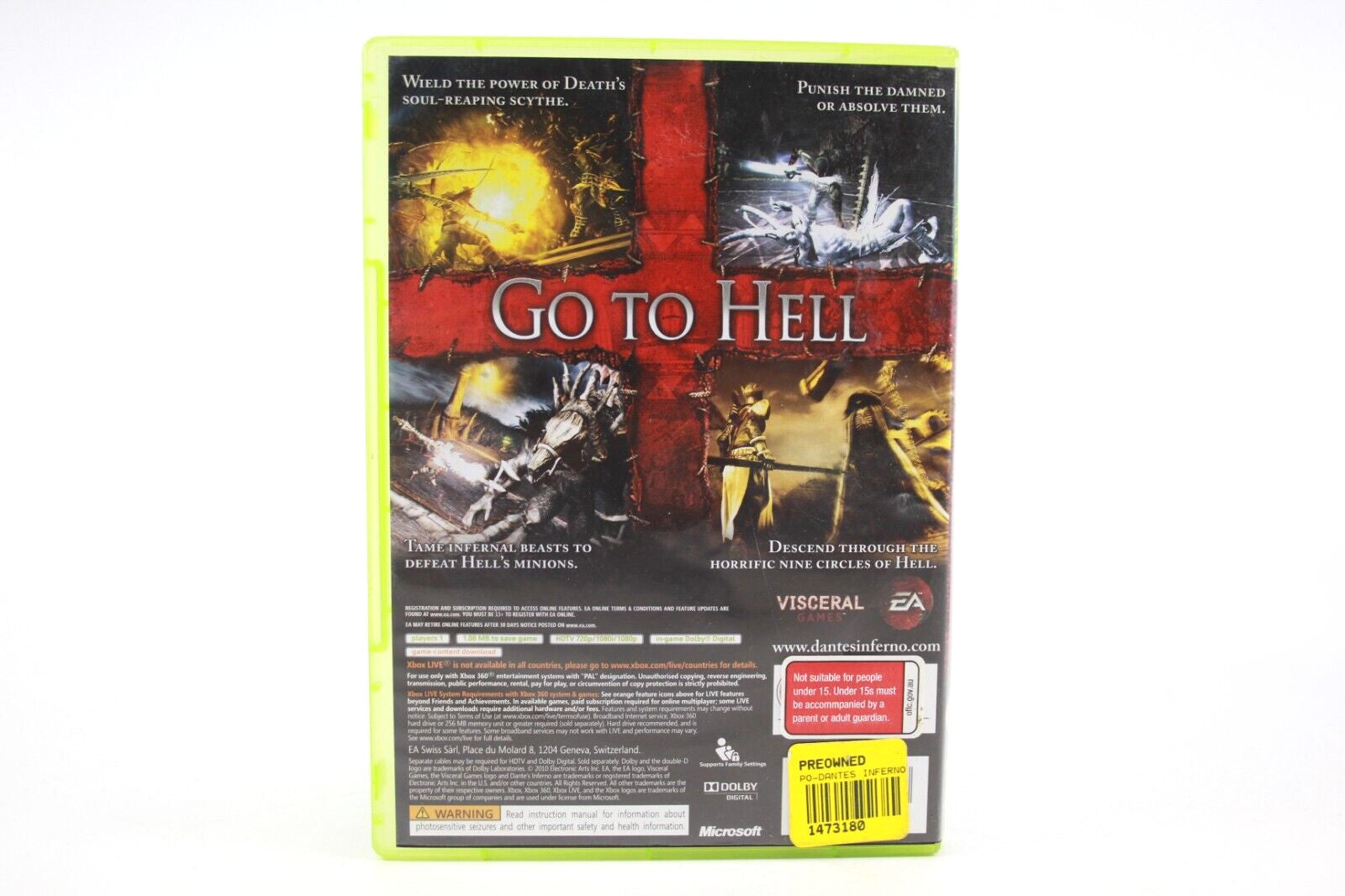 Dante's Inferno - Xbox 360 [PAL] - WITH WARRANTY