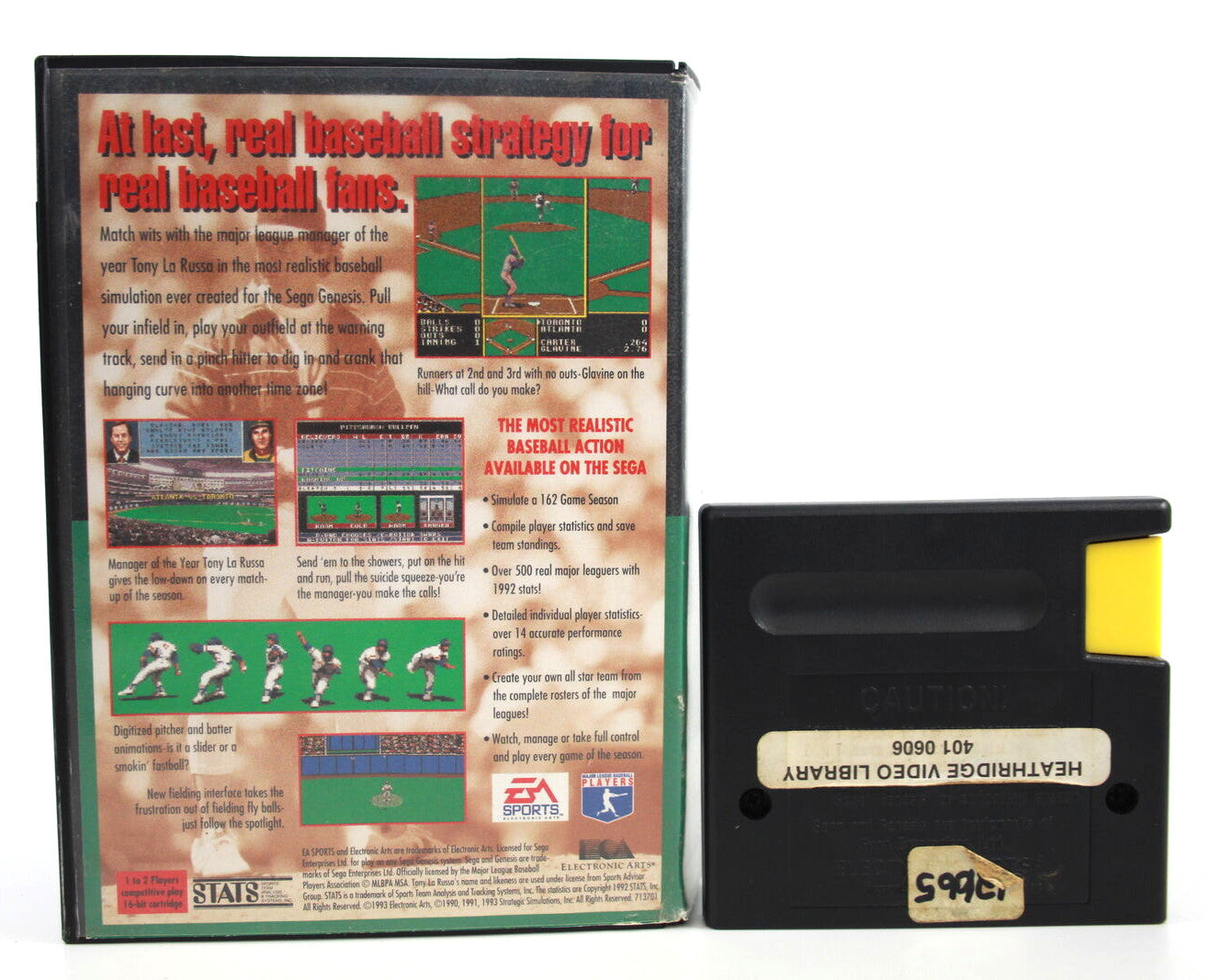 La Russa Baseball - SEGA Genesis [NTSC-U] - WITH WARRANTY