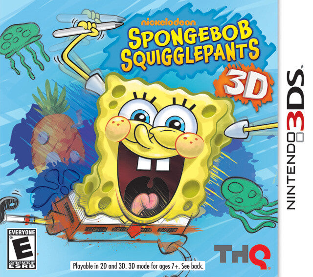 SpongeBob Squigglepants 3D [CART ONLY] (3DS) [PAL] - WITH WARRANTY