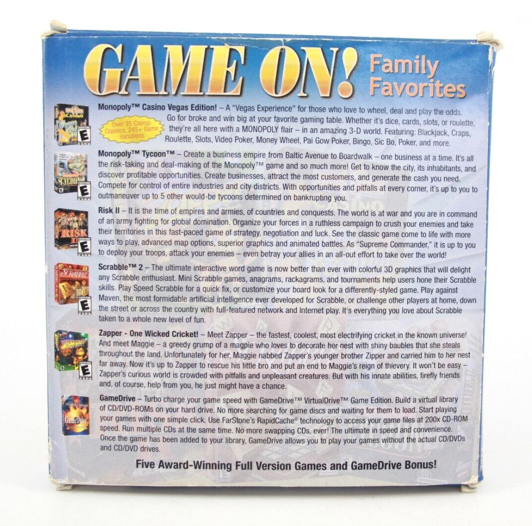 Game On! Family Favourites - PC CD-ROM - WITH WARRANTY