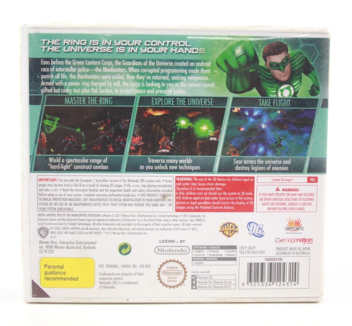 Green Lantern Rise Of The Manhunters - Nintendo 3DS [PAL] - WITH WARRANTY