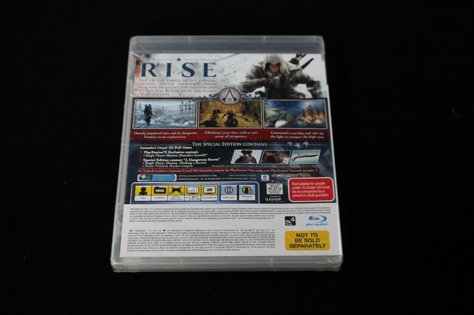 Assassin's Creed III - NEW & SEALED (PS3) [PAL] - WITH WARRANTY (2)