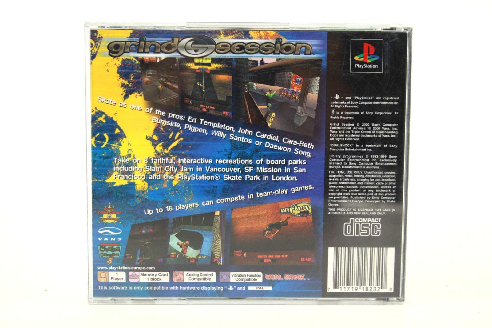 Grind Sessions - PlayStation 1 (PS1) [PAL] - WITH WARRANTY